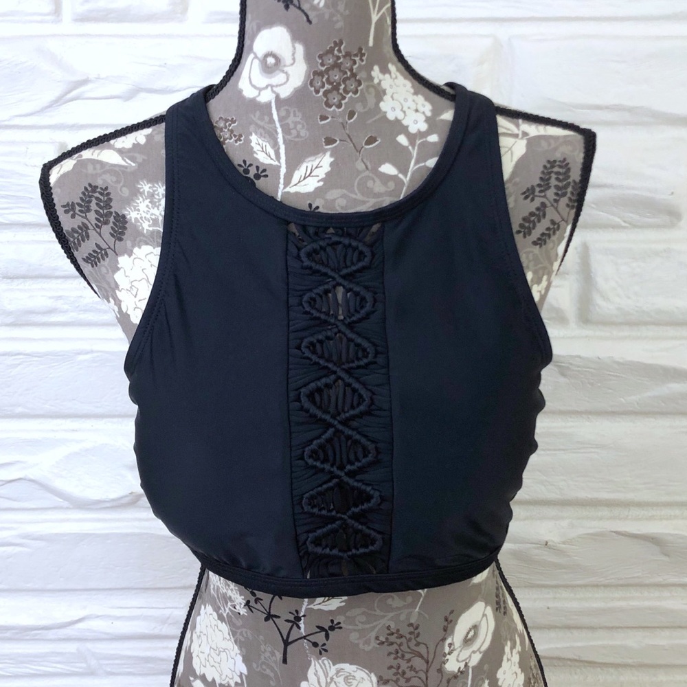 Black swim top